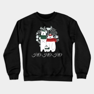 HO HO HO Christmas Shirt, Christmas T-shirt, Christmas Family Shirt Crewneck Sweatshirt